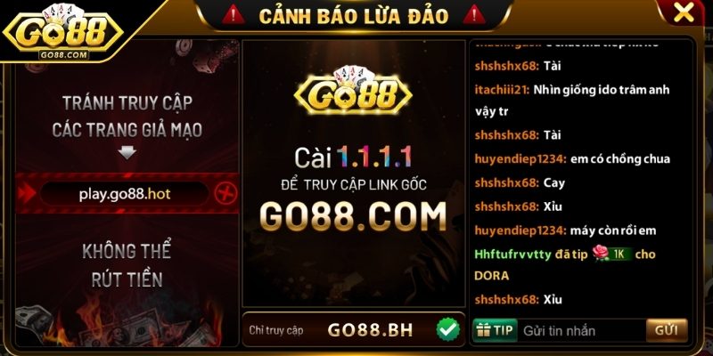 Cách xử lý lỗi truy cập Go88bh